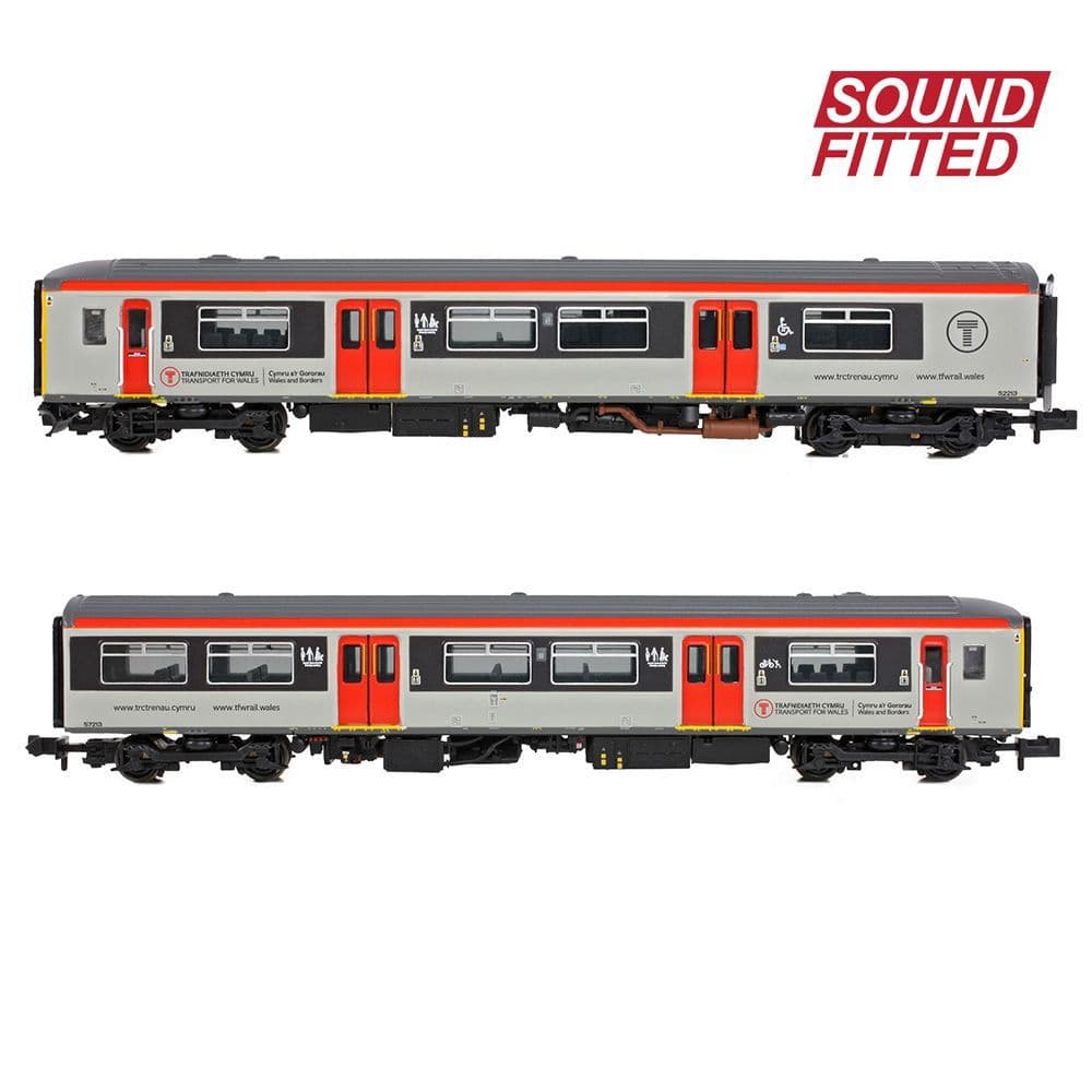 Farish 371-339SF Class 150/2 2-Car DMU 150213 Transport for Wales  (DCC SOUND) N Gauge *PRE ORDER £305.96*