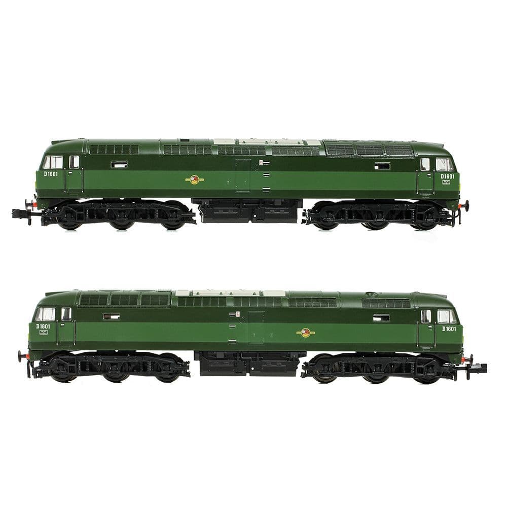 Farish 371-825E Class 47/0 D1601 BR Green (Small Yellow Panels), N Gauge