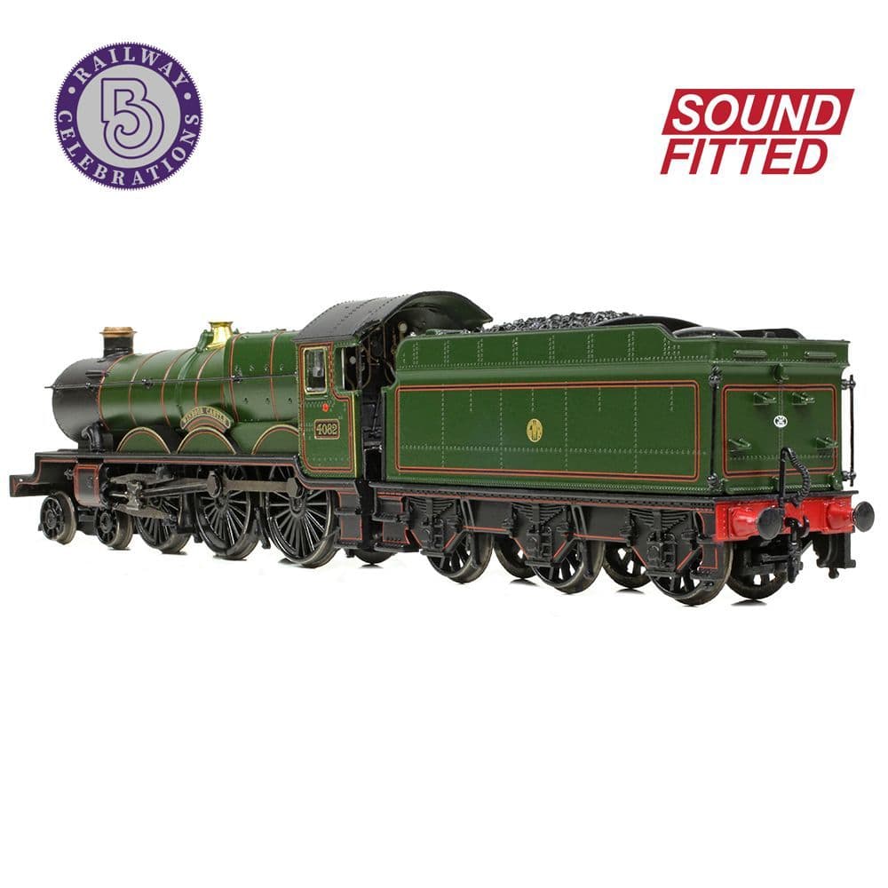 Farish 372-035SF GWR 4073 'Castle' 4082 'Windsor Castle' GWR Lined Green (Shirtbutton) (DCC SOUND) N Gauge *PRE ORDER £246.46*