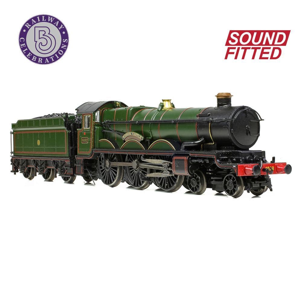 Farish 372-035SF GWR 4073 'Castle' 4082 'Windsor Castle' GWR Lined Green (Shirtbutton) (DCC SOUND) N Gauge *PRE ORDER £246.46*