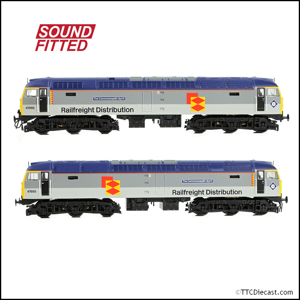 Farish 372-263SF Class 47/4 47555 'The Commonwealth Spirit' BR RF Distribution European N Gauge