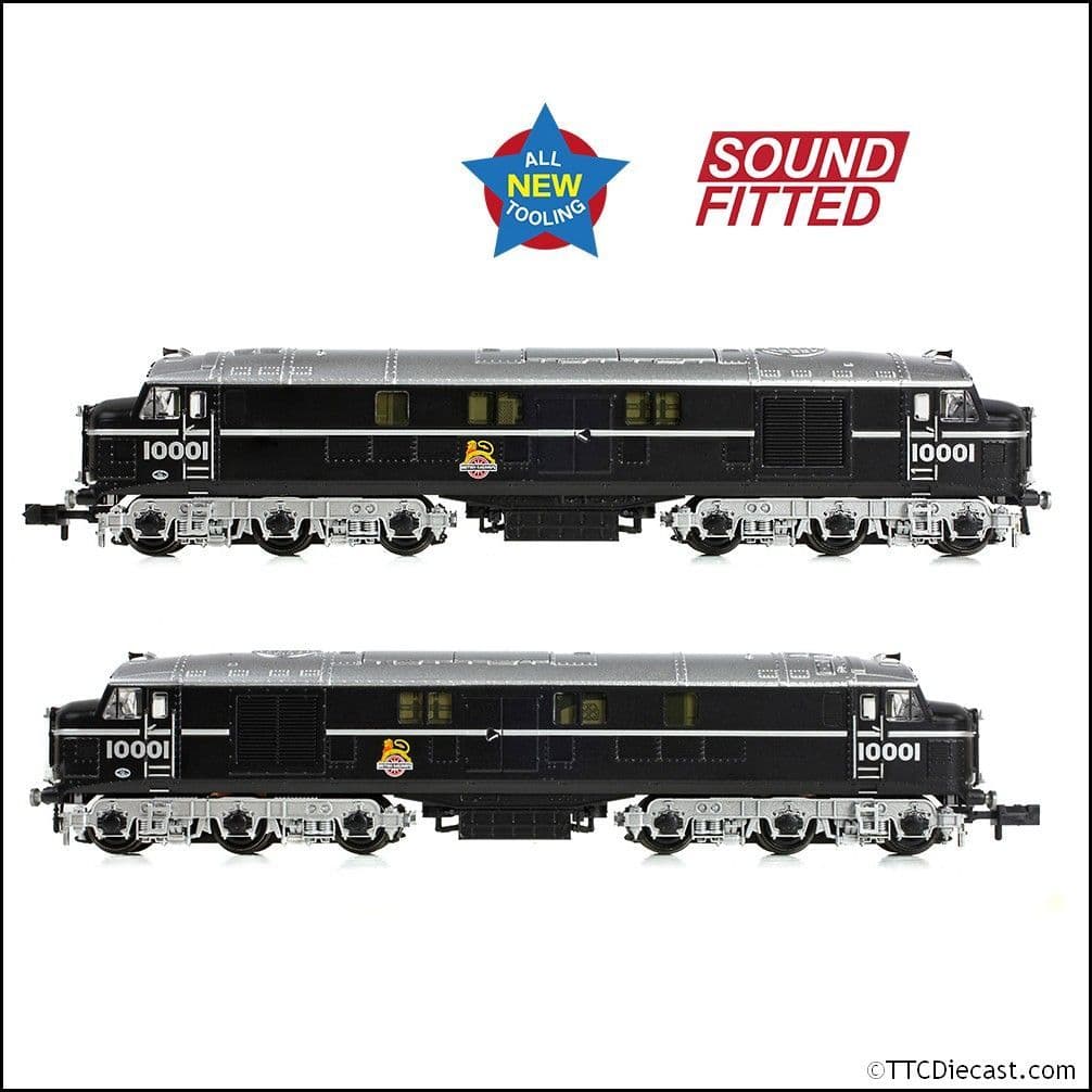 Farish 372-913SF LMS 10001 BR Black (Early Emblem) - N Gauge