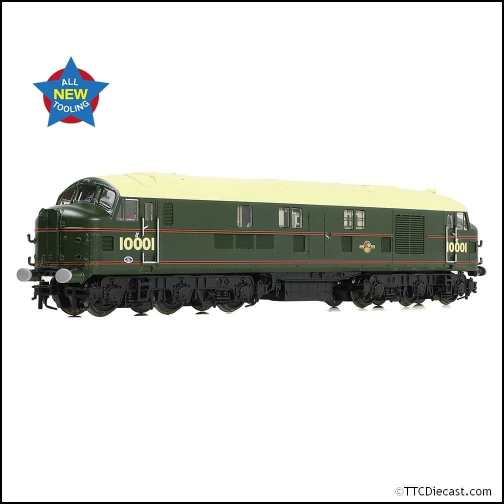 Farish 372-917 LMS 10001 BR Lined Green (Late Crest) N Gauge