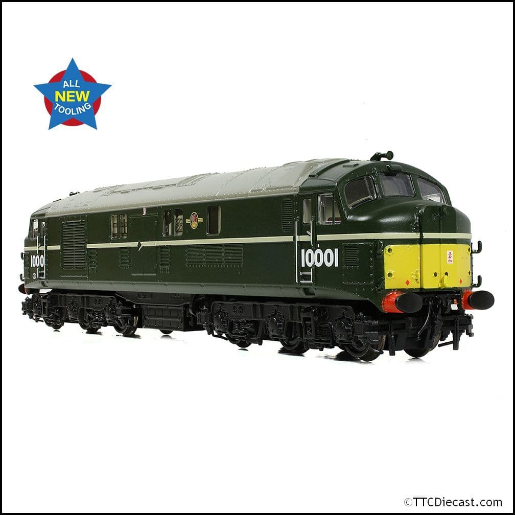 Farish 372-918 LMS 10001 BR Green (Small Yellow Panels) N Gauge