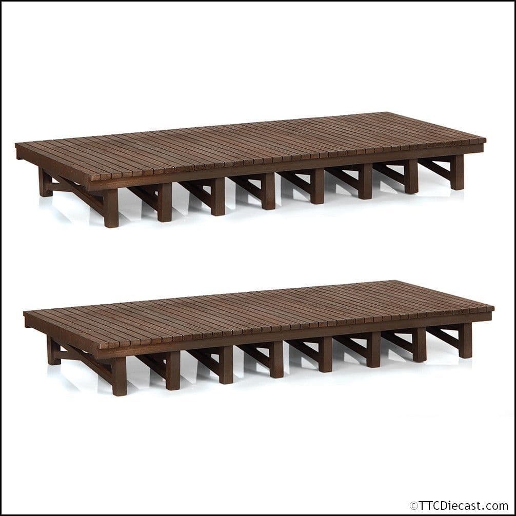 Scenecraft 42-0010 Wooden Platforms (x2) - N Gauge
