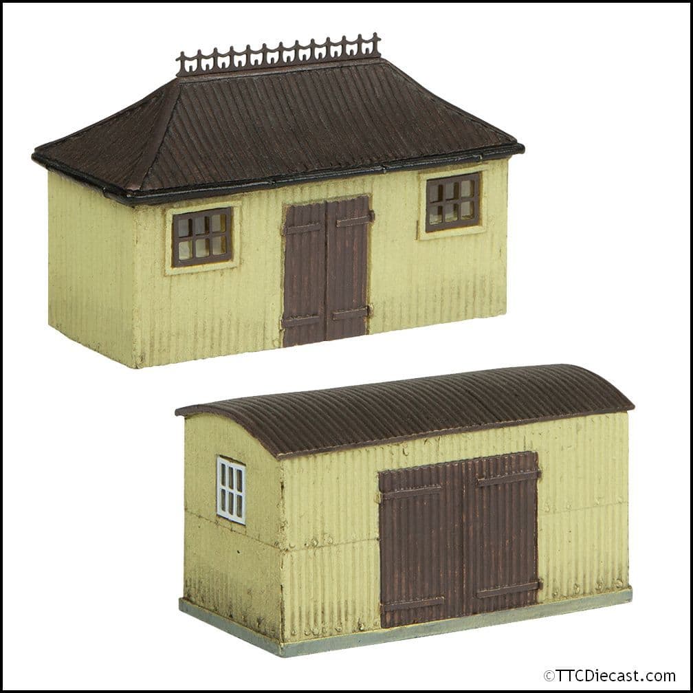 Scenecraft 42-0055C Pagoda Shed and Store Chocolate and Cream - N Gauge