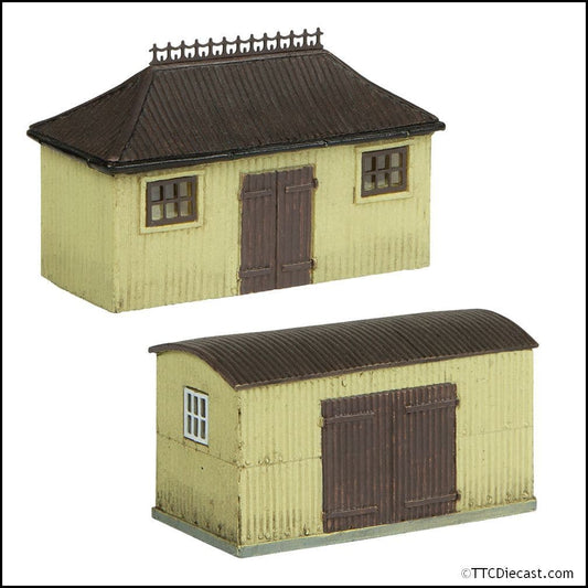 Scenecraft 42-0055C Pagoda Shed and Store Chocolate and Cream - N Gauge