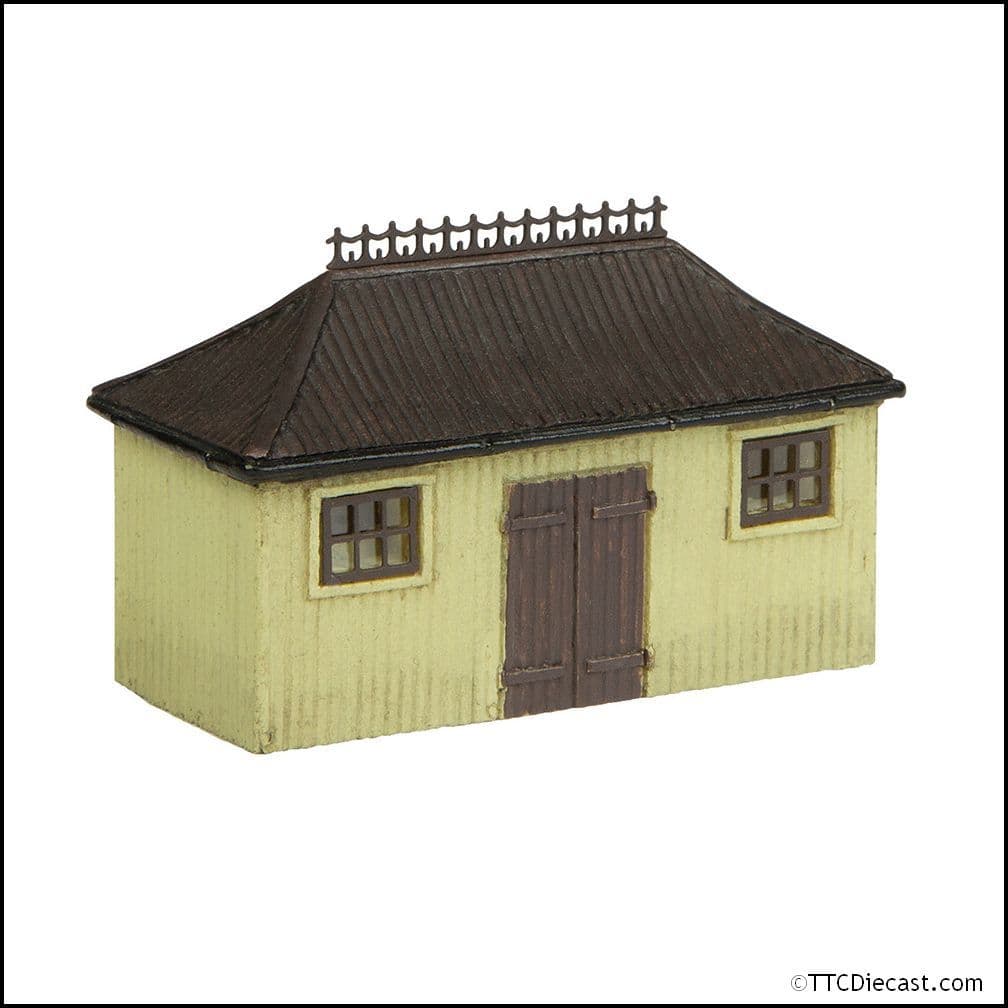 Scenecraft 42-0055C Pagoda Shed and Store Chocolate and Cream - N Gauge