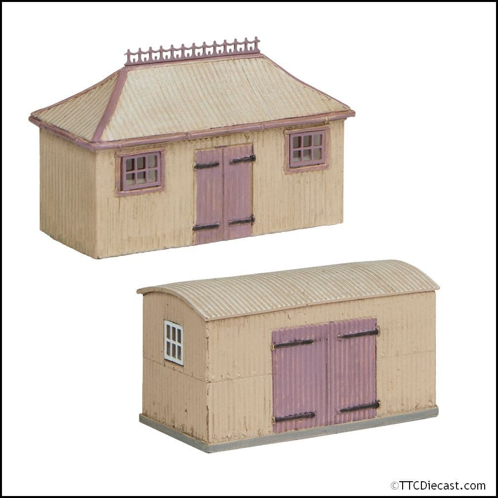 Scenecraft 42-0055S Pagoda Shed and Store Salmon and Cream - N Gauge
