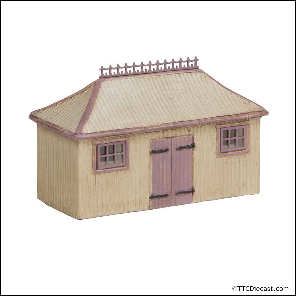 Scenecraft 42-0055S Pagoda Shed and Store Salmon and Cream - N Gauge