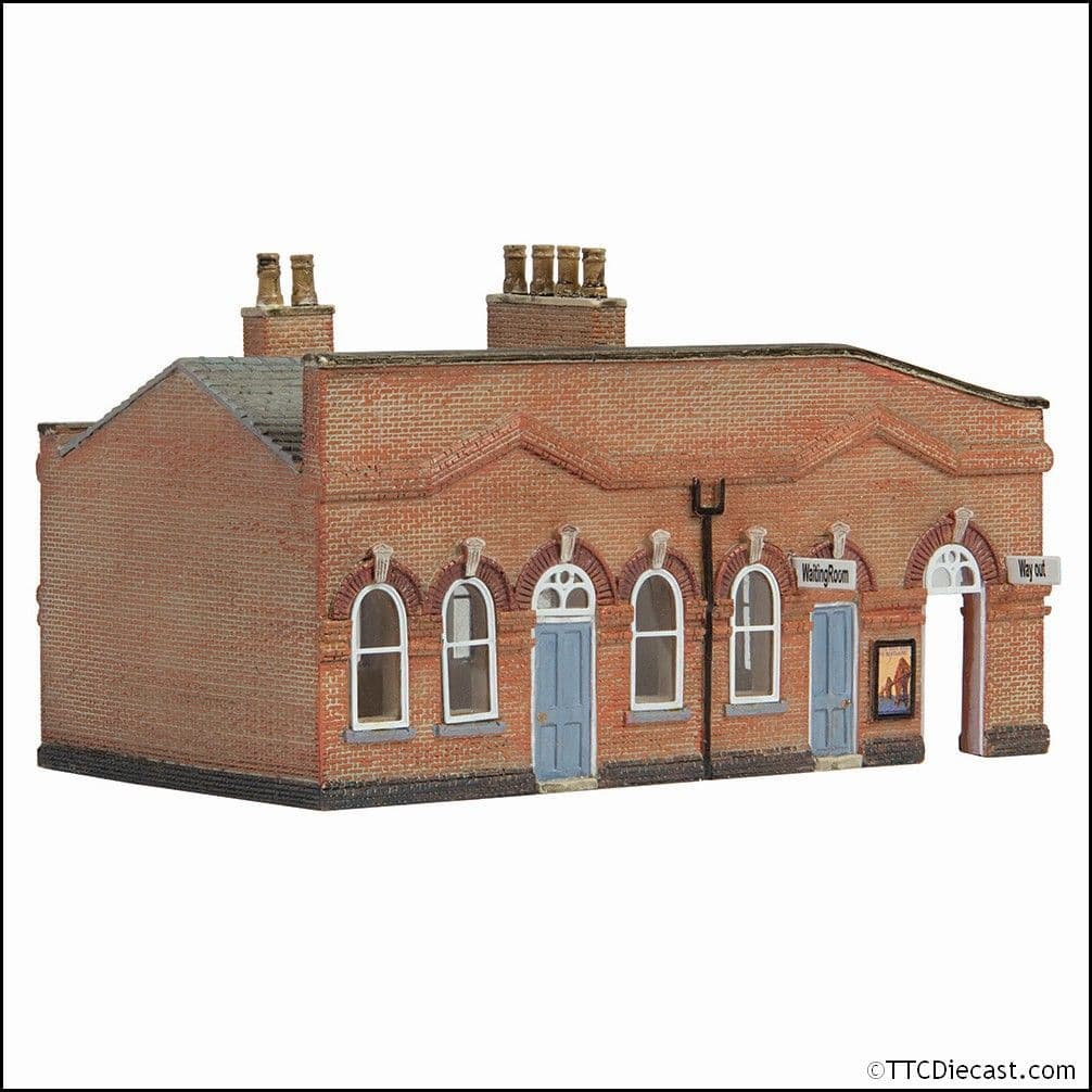 Scenecraft 42-0065B March Station Waiting Room Blue - N Gauge