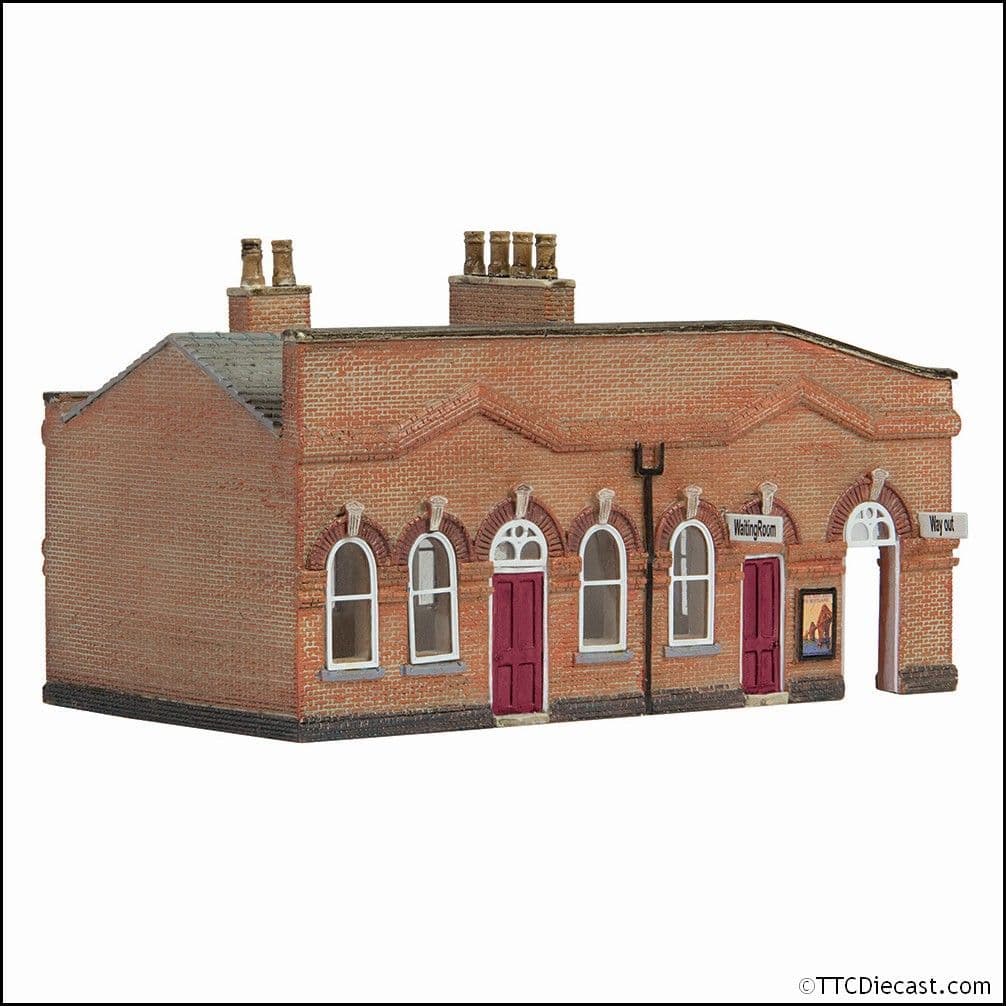 Scenecraft 42-0065R March Station Waiting Room Red - N Gauge