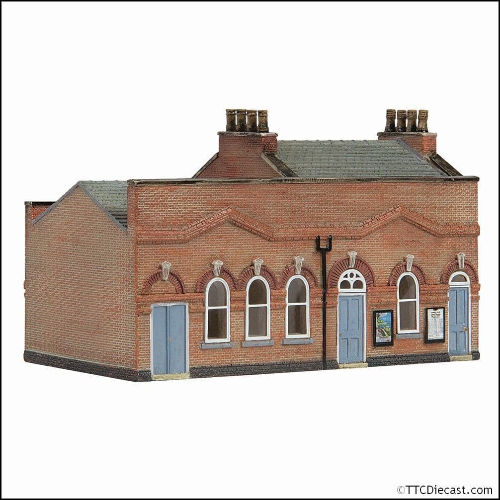 Scenecraft 42-0066B March Station Ticket Office Blue - N Gauge