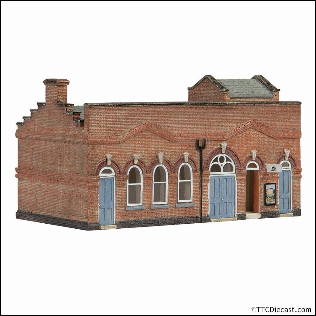 Scenecraft 42-0067B March Station Facilities and Stores Blue - N Gauge