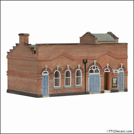 Scenecraft 42-0067B March Station Facilities and Stores Blue - N Gauge