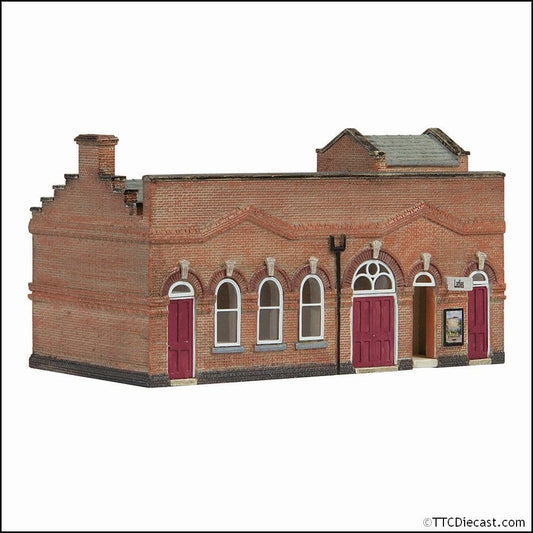 Scenecraft 42-0067R March Station Facilities and Stores Red - N Gauge