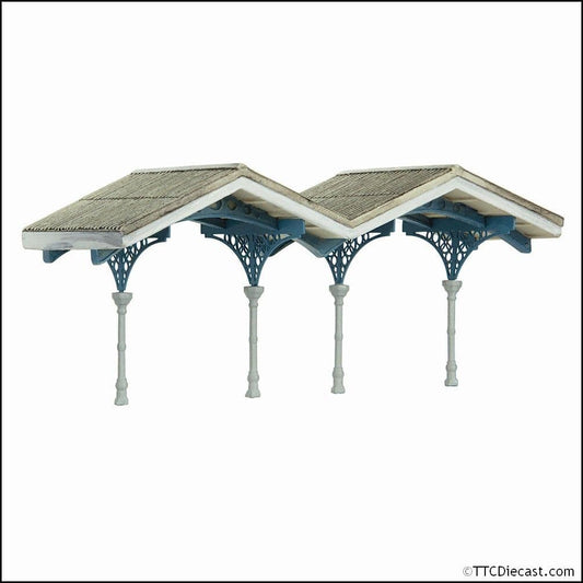 Scenecraft 42-0068B March Station Canopy Blue - N Gauge