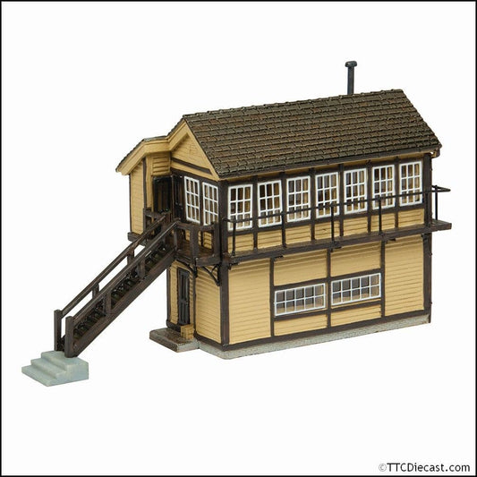 Scenecraft 42-0074 Wroxham Signal Box Brown & Cream - N Gauge