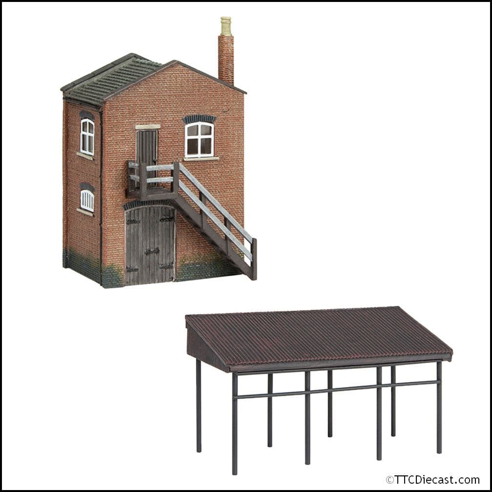 Scenecraft 42-0088 Industrial Store and Canopy - N Gauge *LAST FEW*