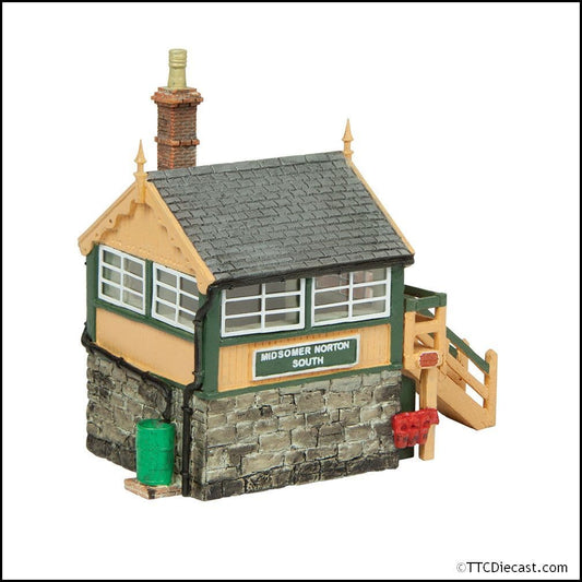 Scenecraft 42-0100G Midsomer Norton Signal Box Green - N Gauge