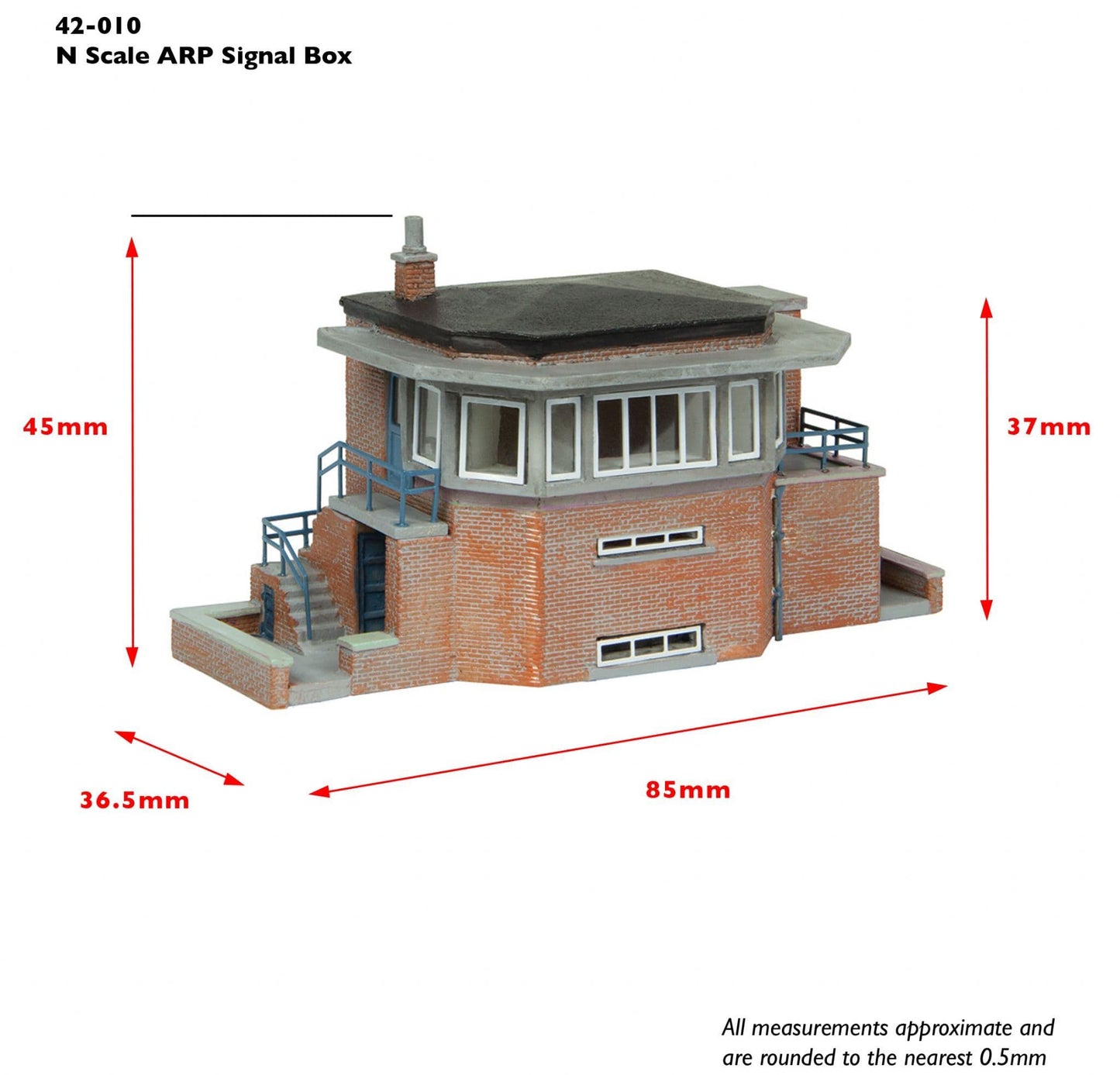 Scenecraft 42-010B ARP Signal Box Blue - N Gauge