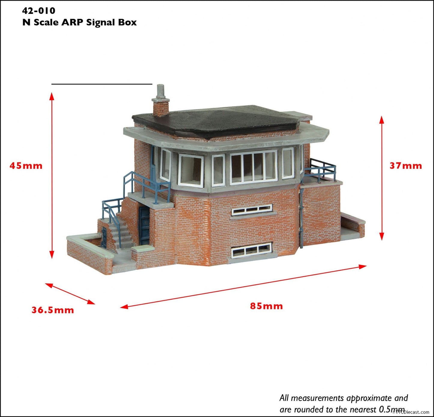 Scenecraft 42-010R ARP Signal Box Red - N Gauge