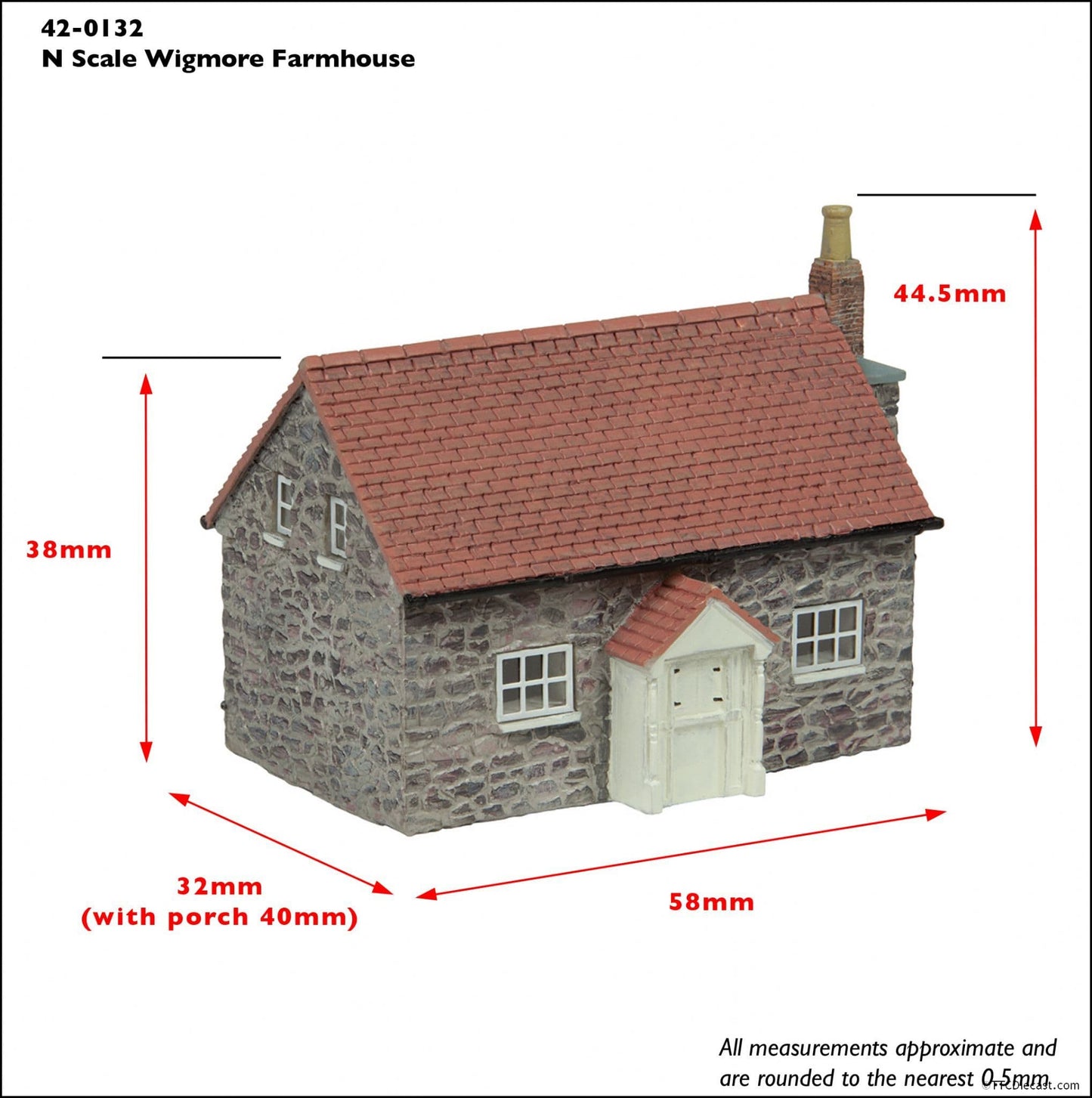 Scenecraft 42-0132 Wigmore Farmhouse - N Gauge