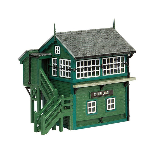 Scenecraft 42-0168G GCR Wooden Signal Box Green, N Gauge