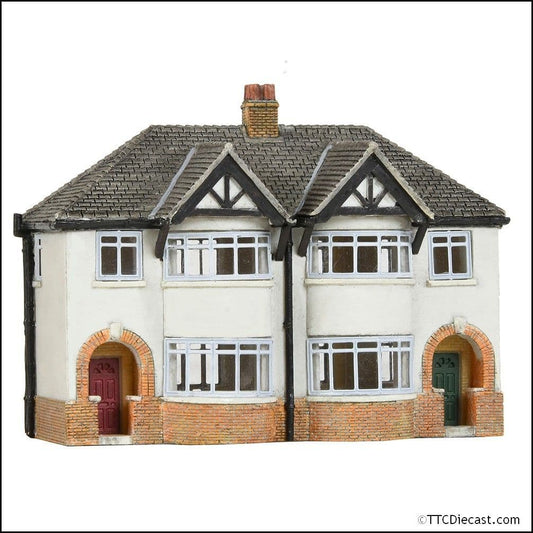 Scenecraft 42-134 1930s Semi Detached Houses, N Gauge *LAST FEW*