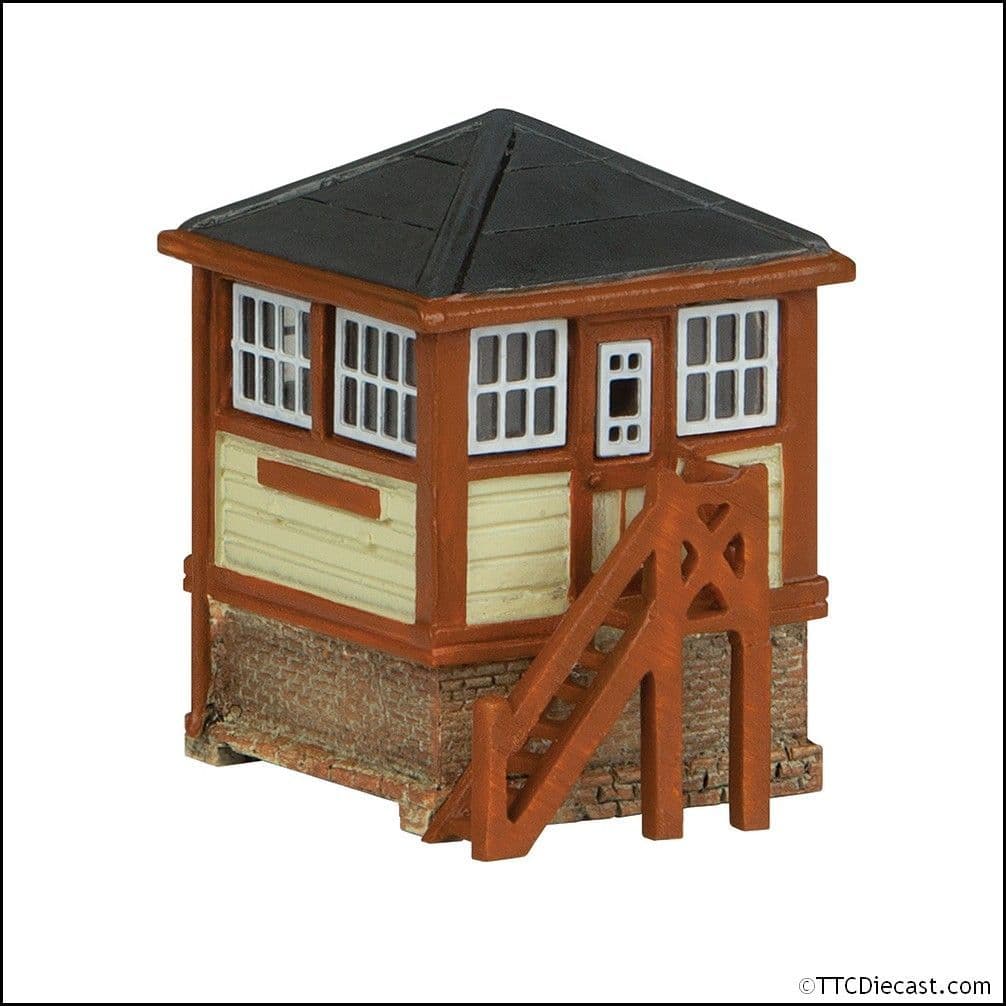 Scenecraft 42-182C Ground Frame Hut Chocolate and Cream - N Gauge