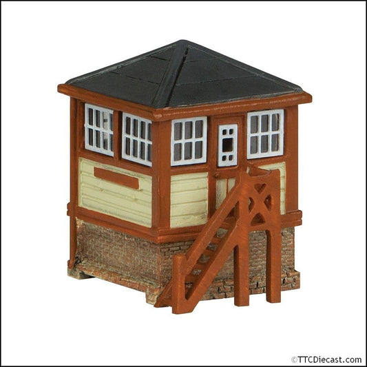 Scenecraft 42-182C Ground Frame Hut Chocolate and Cream - N Gauge