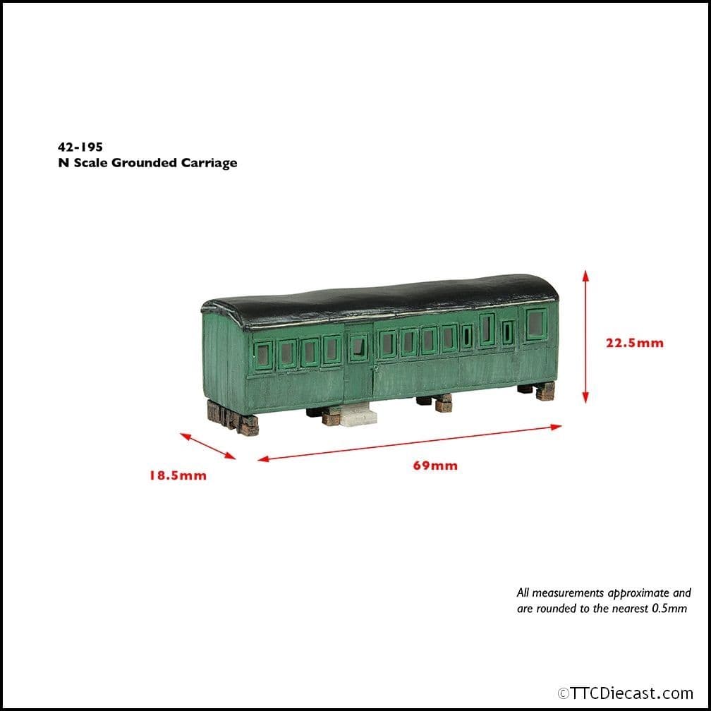Scenecraft 42-195 Grounded Carriage - N Gauge