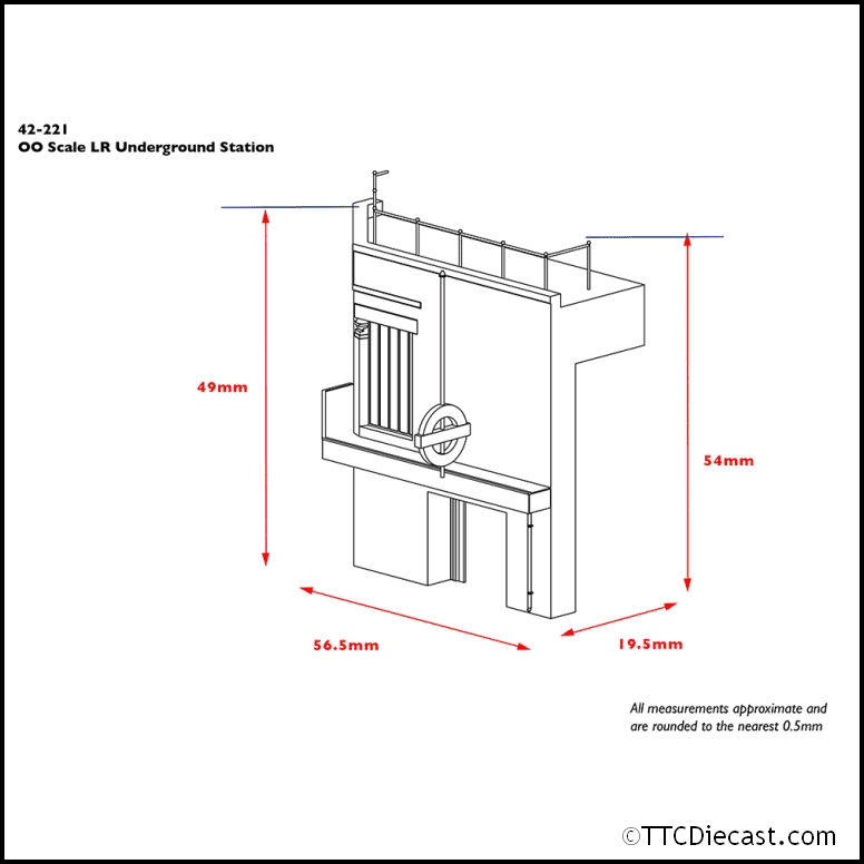 Scenecraft 42-221 Low Relief Underground Station, N Gauge