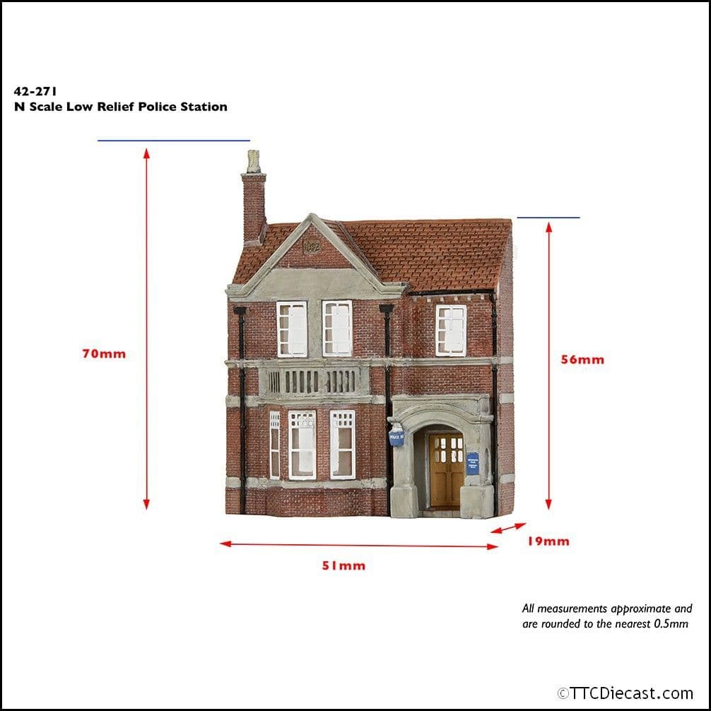 Scenecraft 42-271 Low Relief Police Station, N Gauge