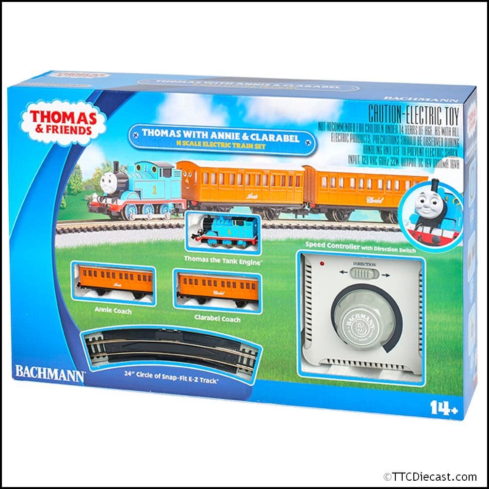 Farish Thomas & Friends 24028 Thomas With Annie And Clarabel Train Set N Gauge