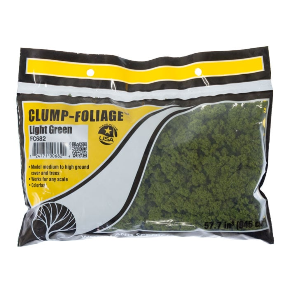 Woodland Scenics WFC682 Light Green Clump Foliage