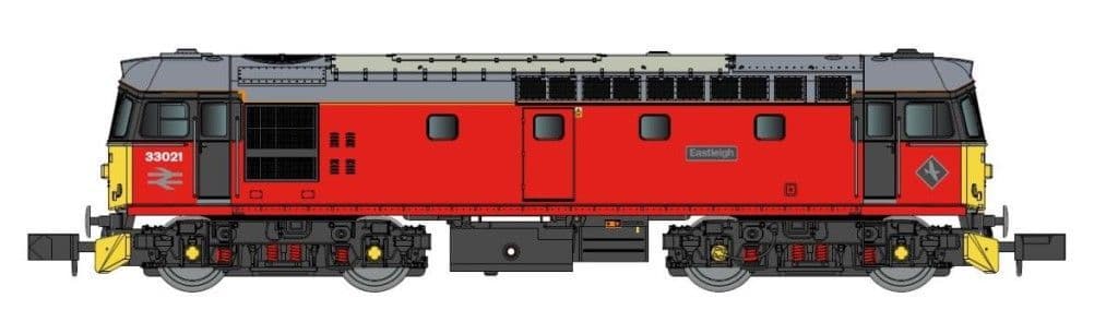 GM Collection GM2210601 Class 33 021 'Eastleigh' Parcels Red N Gauge - PRE ORDER £127.46