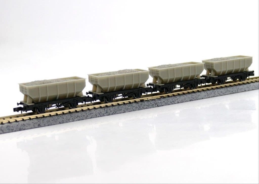 GM Collection GM2410201 21t Hopper Plain Grey Wagon Set (4) N Gauge ...