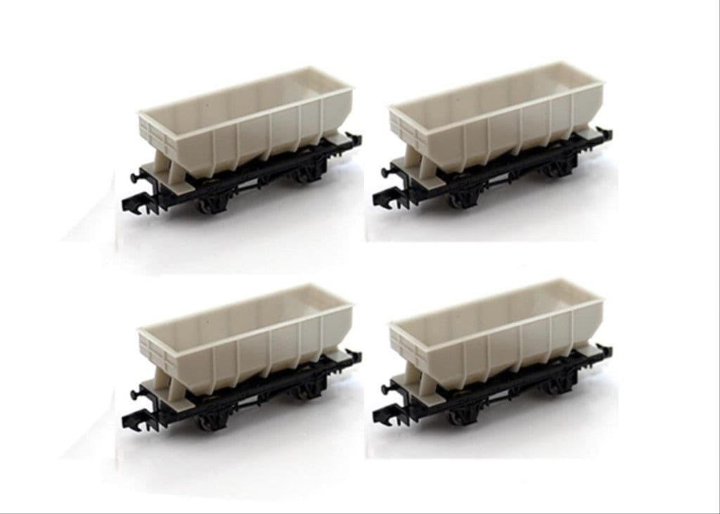 GM Collection GM2410201 21t Hopper Plain Grey Wagon Set (4) N Gauge - PRE ORDER £28.86