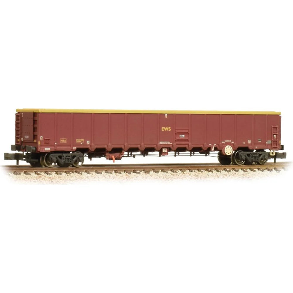 Farish 377-650a MBA Bogie Open Wagon With Buffers EWS *LAST ONE**, OO Gauge