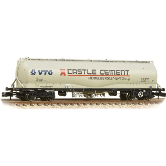 Farish 377-676B JPA Bogie Cement Tank Wagon VTG 'Castle Cement' Grey *LAST ONE**, OO Gauge
