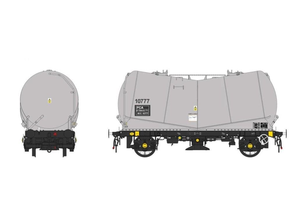 Heljan 1064 PCA Tank Wagon BCC Grey 10777 O Gauge