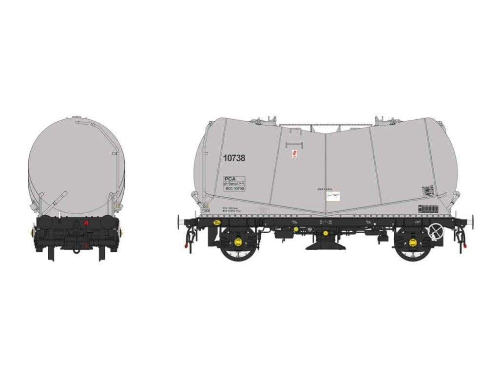 Heljan 1068 PCA Tank Wagon BCC Grey 10738 O Gauge