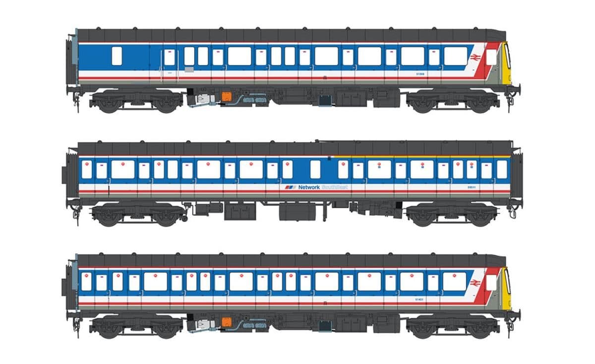Heljan 1179 Class 117 Network SouthEast 3-car set * PRE ORDER £891.65 *