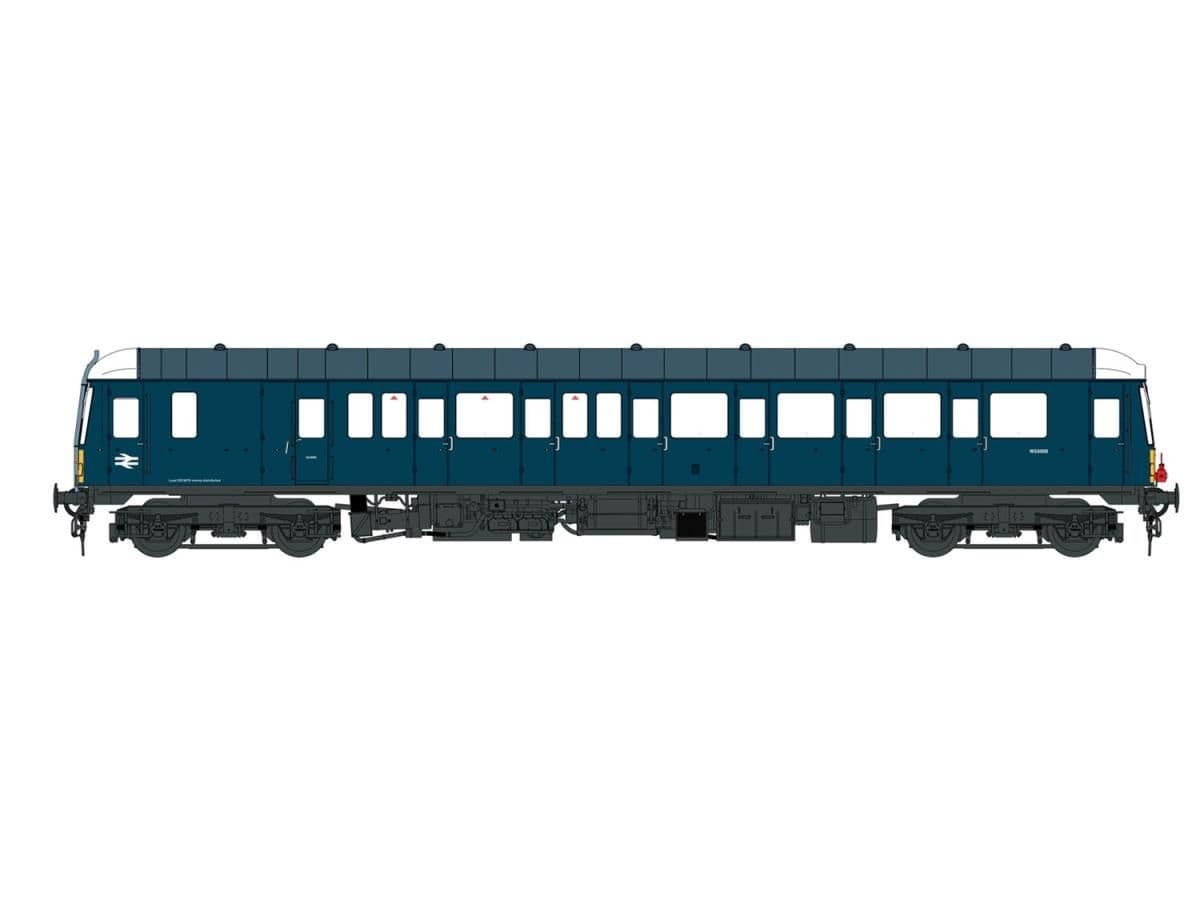 Heljan 1263 Class 122 W55008 BR Blue w/Small Yellow Panels TT120 Scale *PRE ORDER £161.49*