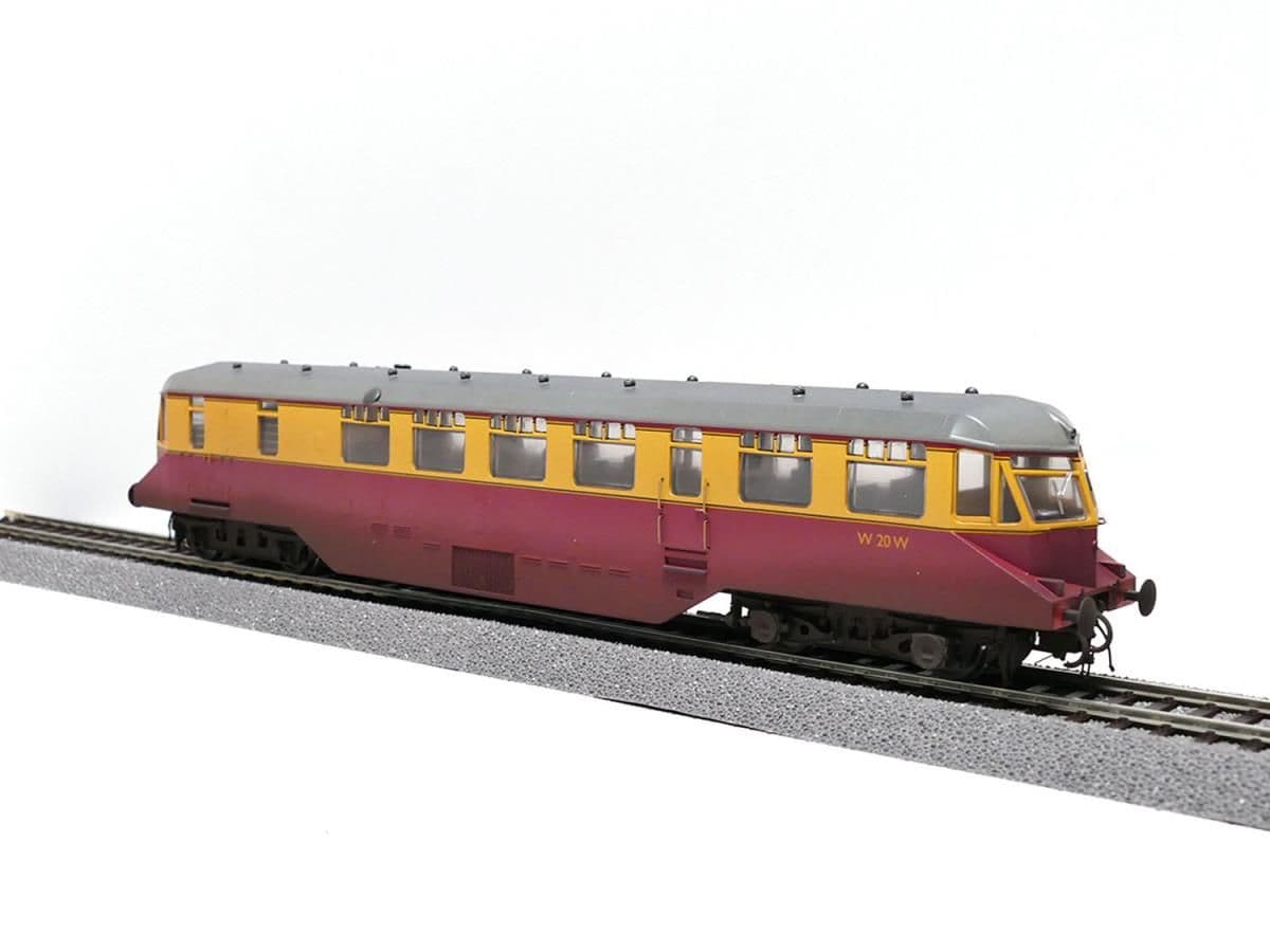 Heljan 19407 AEC Railcar W20W BR Crimson/Cream Weathered, OO Gauge