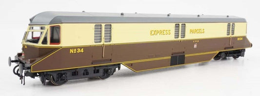 Heljan 19430 AEC Parcels Railcar 34 GWR Chocolate/Cream, OO Gauge