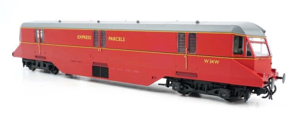 Heljan 19431 AEC Parcels Railcar 34 BR Express Parcels Crimson, OO Gauge