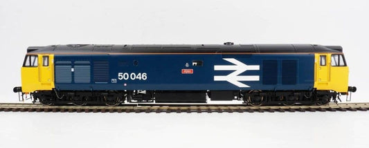 Heljan 4037 Class 50 50046 'Ajax' BR Large Logo Blue Black Roof, O Gauge