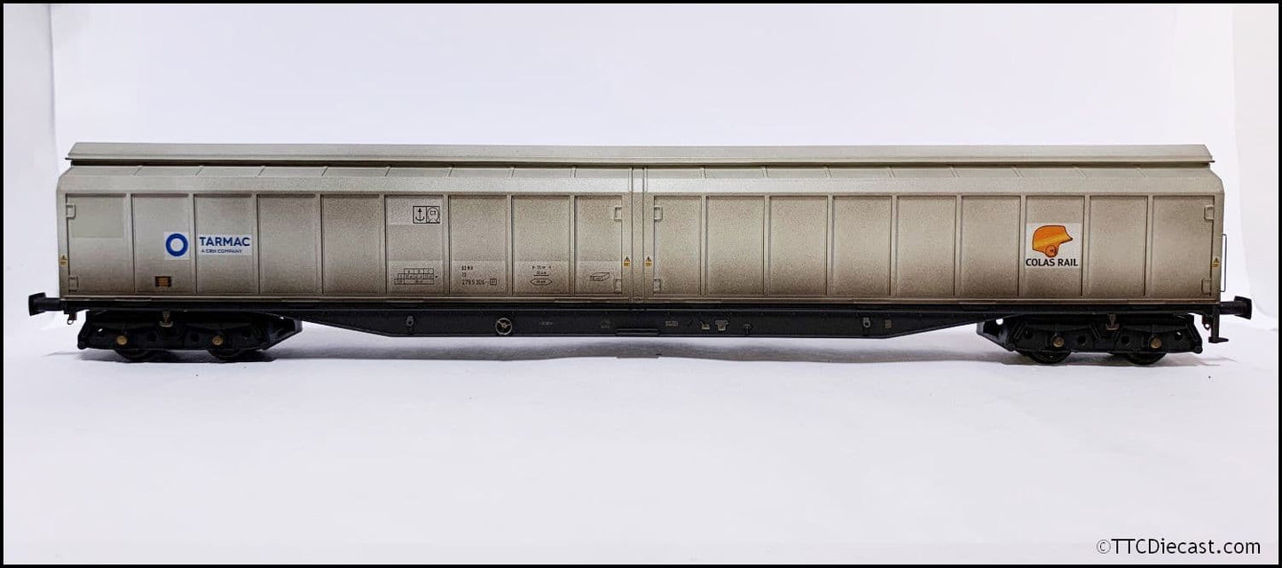 Heljan 5023 Cargowaggon IWB Bogie Van Colas/Tarmac Grey (Weathd), OO Gauge *LAST FEW*